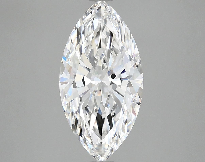3.02 Carat Marquise Shaped Ideal Cut VVS2 IGI Certified Lab Grown Diamond