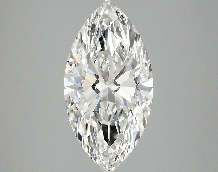 3.08 Carat Marquise Shaped Ideal Cut VVS2 IGI Certified Lab Grown Diamond