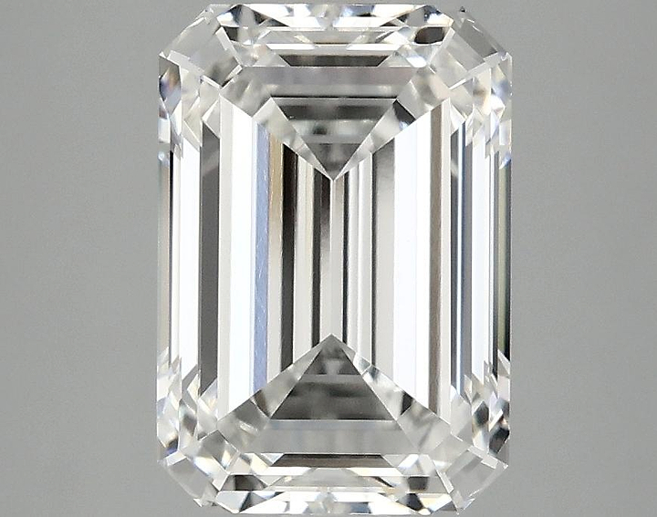 3.16 Carat Emerald Shaped Ideal Cut VVS2 IGI Certified Lab Grown Diamond