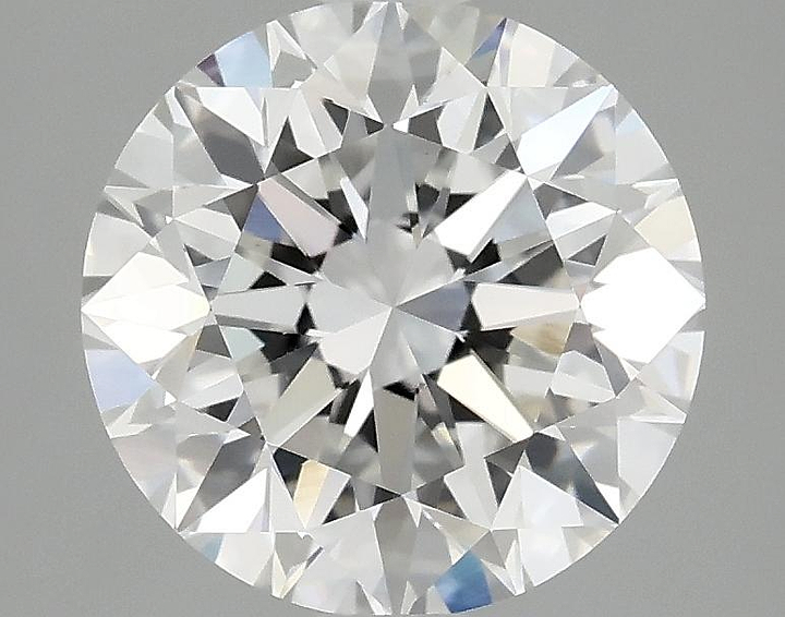 3.07 Carat Round Shaped Excellent Cut VVS2 IGI Certified Lab Grown Diamond