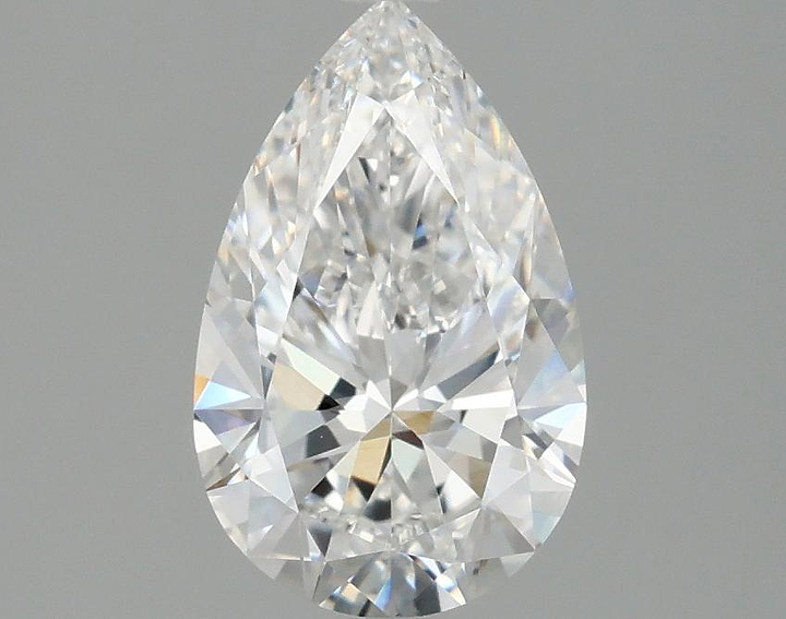 1.47 Carat Pear Shaped Ideal Cut VVS2 IGI Certified Lab Grown Diamond