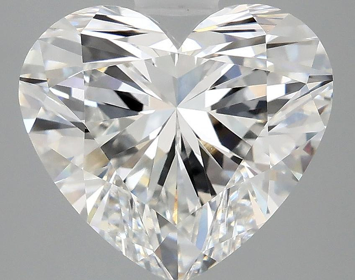 4.09 Carat Heart Shaped Ideal Cut VVS2 IGI Certified Lab Grown Diamond