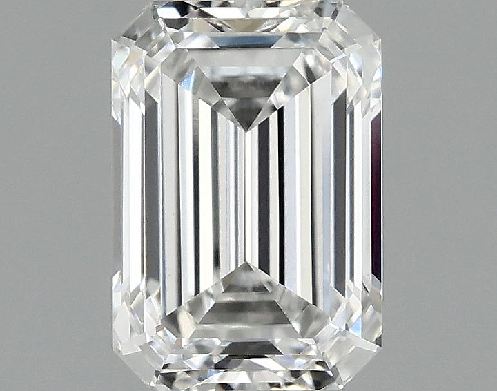 0.98 Carat Emerald Shaped Ideal Cut VVS2 IGI Certified Lab Grown Diamond