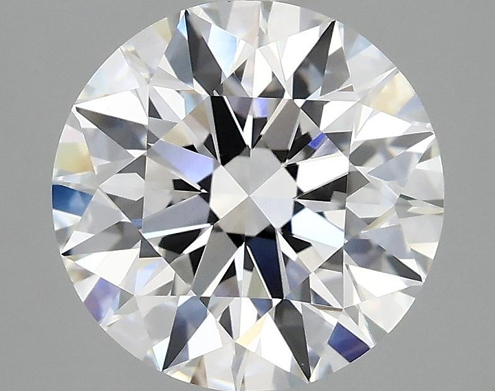 3.09 Carat Round Shaped Excellent Cut VVS2 IGI Certified Lab Grown Diamond