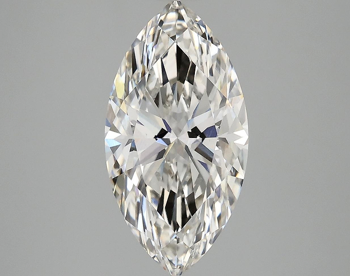 3.02 Carat Marquise Shaped Ideal Cut VVS2 IGI Certified Lab Grown Diamond