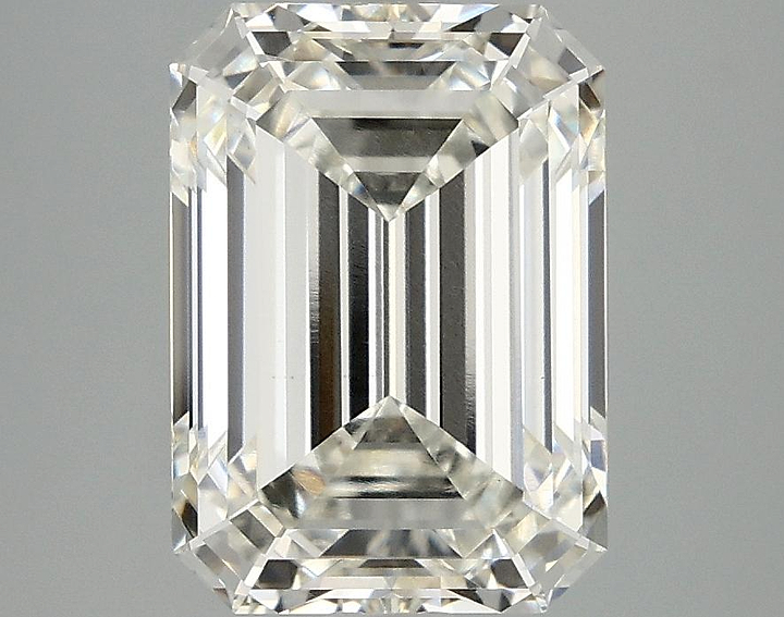 4.1 Carat Emerald Shaped Ideal Cut VVS2 IGI Certified Lab Grown Diamond