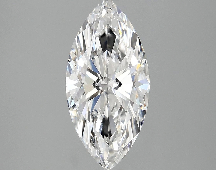 2.05 Carat Marquise Shaped Excellent Cut VVS2 IGI Certified Lab Grown Diamond