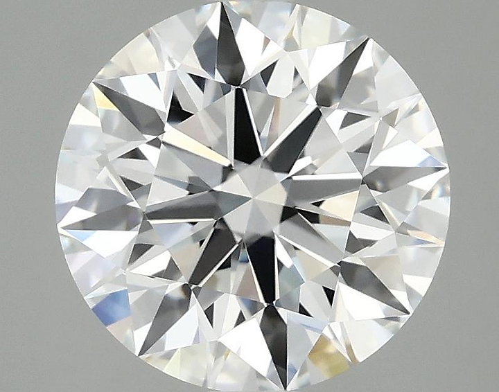 3.08 Carat Round Shaped Excellent Cut VVS2 IGI Certified Lab Grown Diamond
