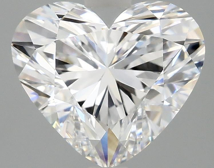 3.02 Carat Heart Shaped Ideal Cut VVS2 IGI Certified Lab Grown Diamond