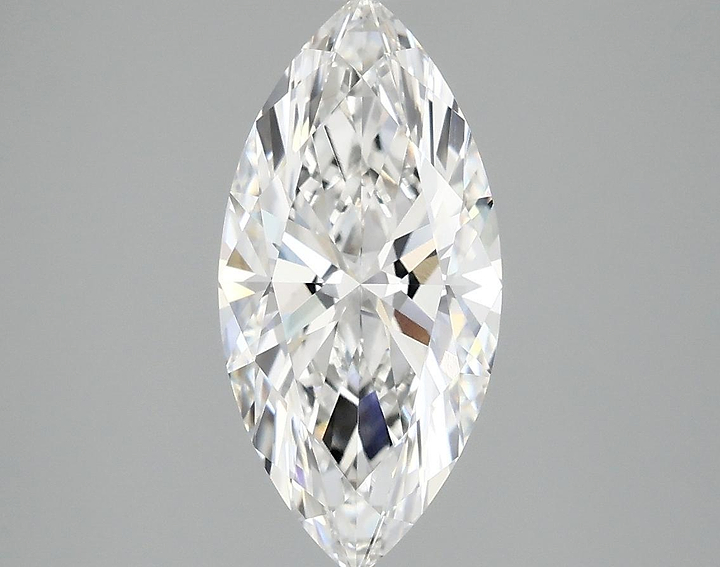 2.07 Carat Marquise Shaped Excellent Cut VVS2 IGI Certified Lab Grown Diamond