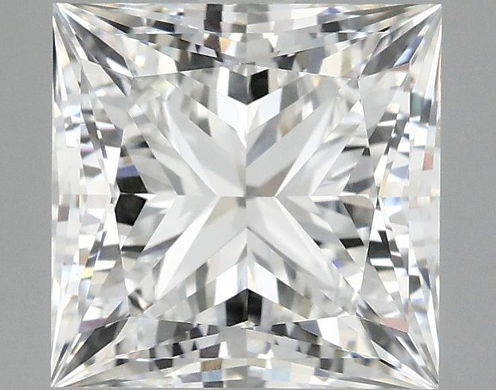 4.05 Carat Princess Shaped Ideal Cut VVS2 IGI Certified Lab Grown Diamond
