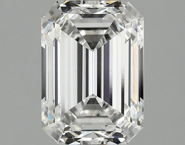2.1 Carat Emerald Shaped Ideal Cut VVS2 IGI Certified Lab Grown Diamond