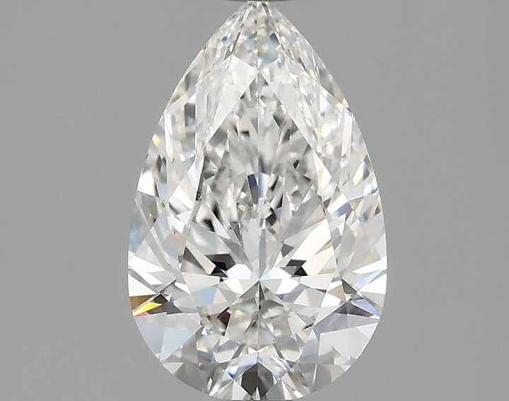 1.53 Carat Pear Shaped Ideal Cut VVS2 IGI Certified Lab Grown Diamond