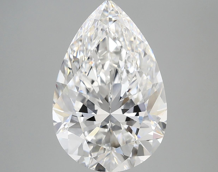 5.06 Carat Pear Shaped Excellent Cut VVS2 IGI Certified Lab Grown Diamond