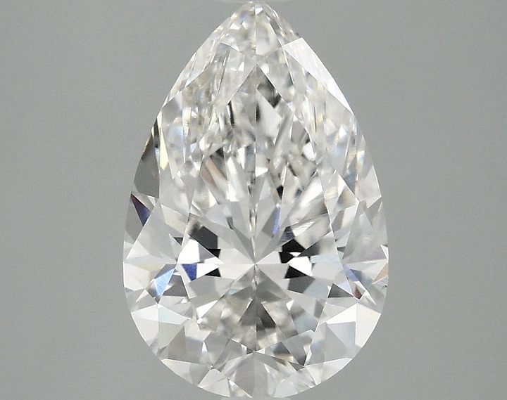 3.09 Carat Pear Shaped Excellent Cut VS1 GSI Certified Lab Grown Diamond