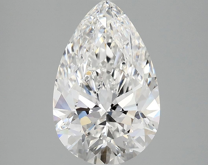 3.05 Carat Pear Shaped Ideal Cut VVS2 IGI Certified Lab Grown Diamond
