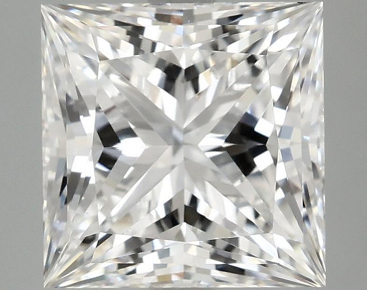 4.04 Carat Princess Shaped Ideal Cut VVS2 IGI Certified Lab Grown Diamond