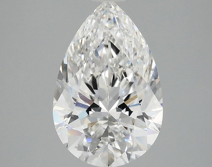 3.08 Carat Pear Shaped Excellent Cut VVS2 IGI Certified Lab Grown Diamond