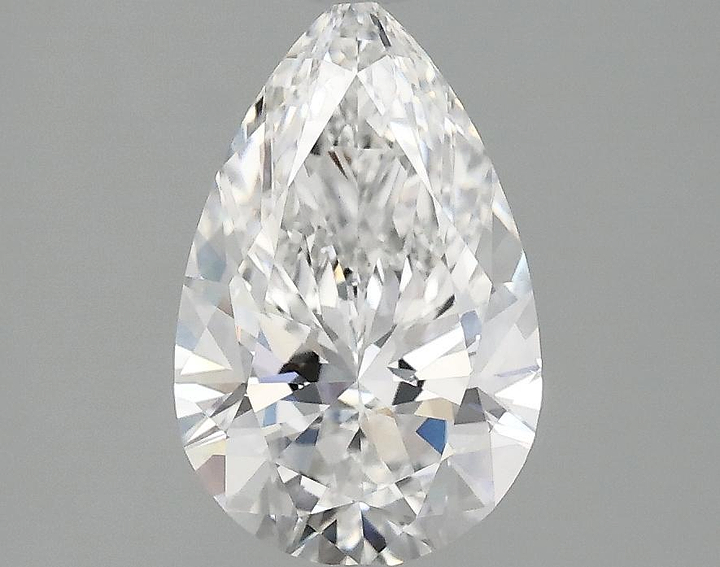 1.58 Carat Pear Shaped Ideal Cut VVS2 IGI Certified Lab Grown Diamond