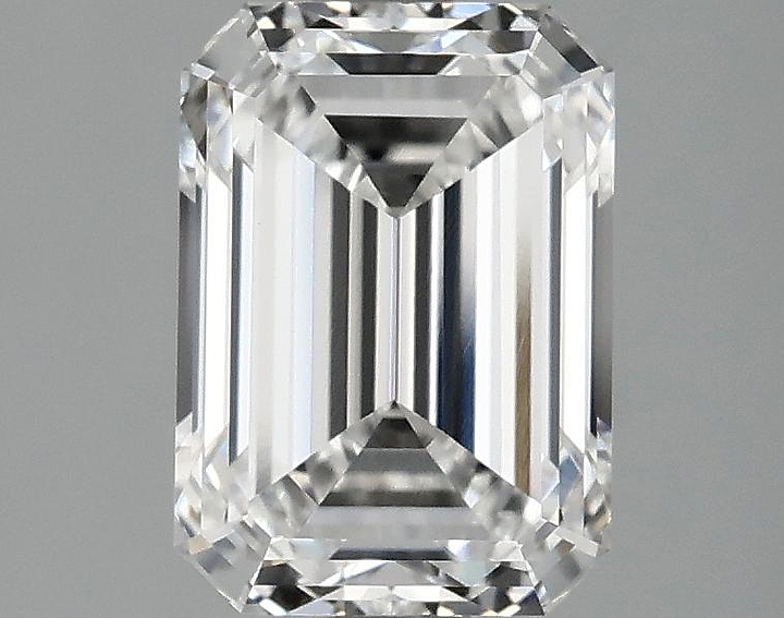 2.1 Carat Emerald Shaped Ideal Cut VVS2 IGI Certified Lab Grown Diamond