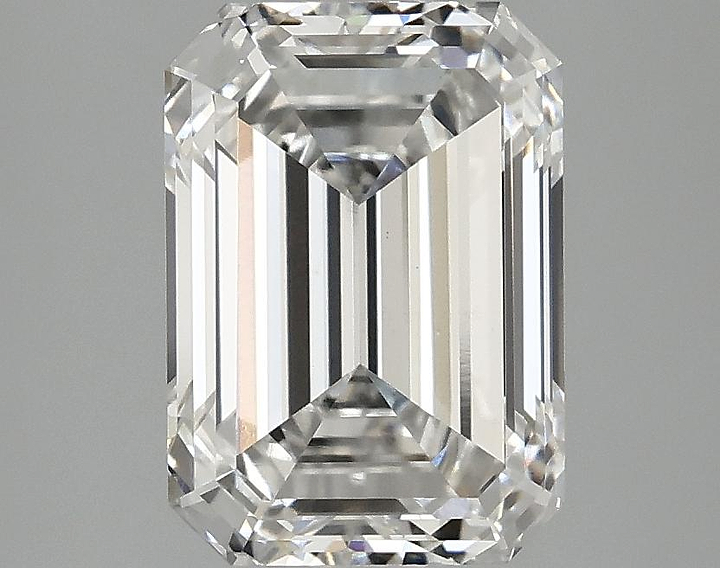 3.05 Carat Emerald Shaped Ideal Cut VVS2 IGI Certified Lab Grown Diamond