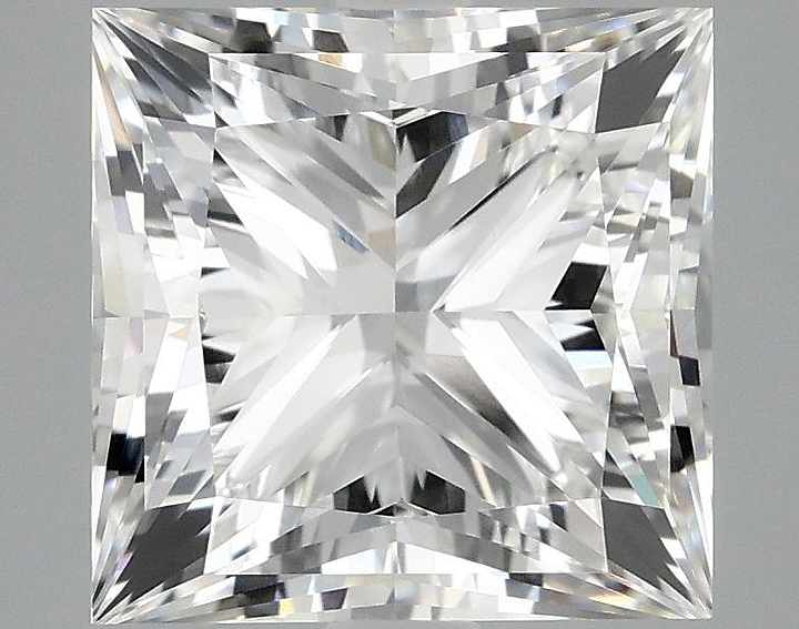 4.81 Carat Princess Shaped Ideal Cut VVS2 IGI Certified Lab Grown Diamond