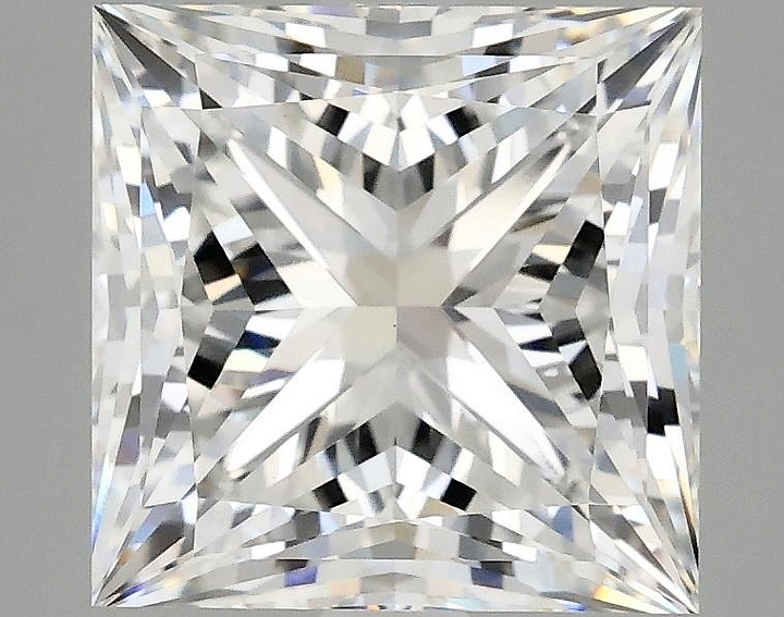 4.11 Carat Princess Shaped Ideal Cut VVS2 IGI Certified Lab Grown Diamond