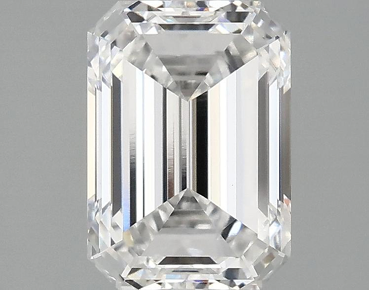 2.1 Carat Emerald Shaped Ideal Cut VVS2 IGI Certified Lab Grown Diamond