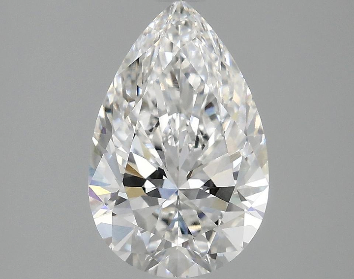 2.05 Carat Pear Shaped Ideal Cut VVS2 IGI Certified Lab Grown Diamond