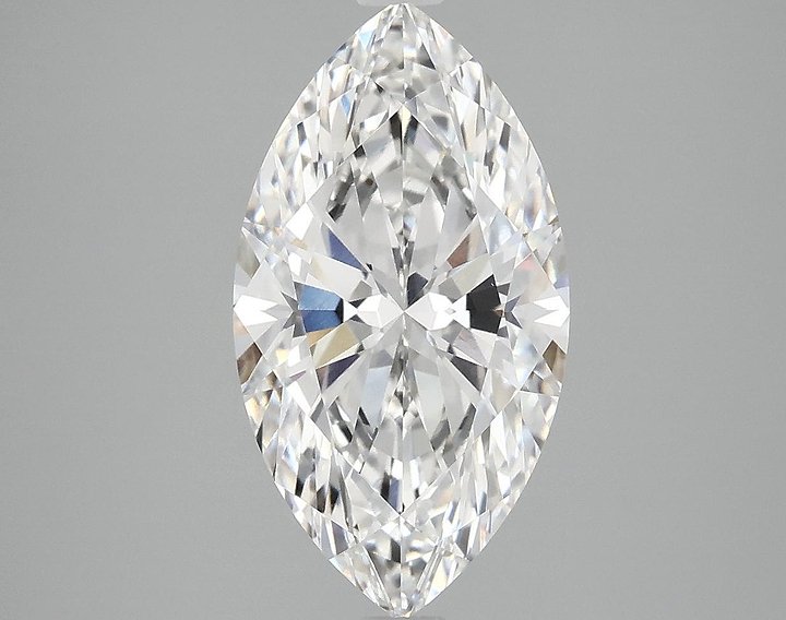 3.04 Carat Marquise Shaped Excellent Cut VVS2 IGI Certified Lab Grown Diamond