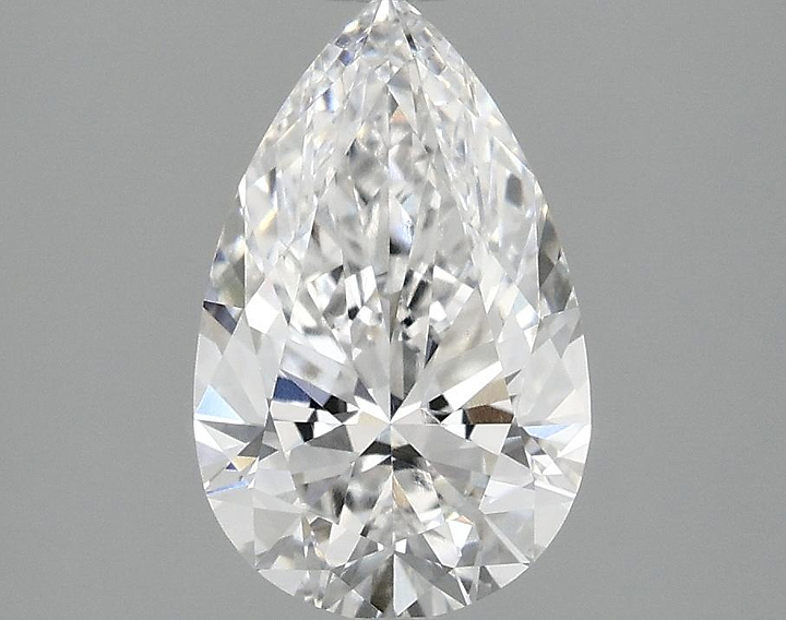 1.89 Carat Pear Shaped Ideal Cut VVS2 IGI Certified Lab Grown Diamond