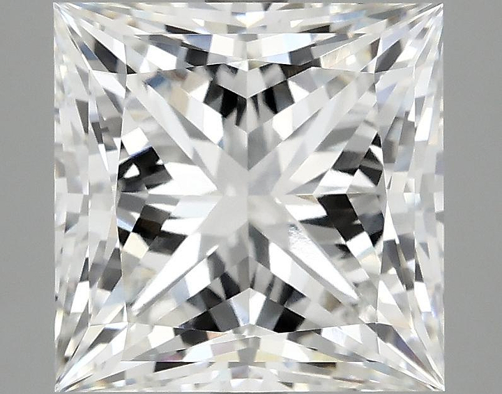 5.06 Carat Princess Shaped Ideal Cut VVS2 IGI Certified Lab Grown Diamond