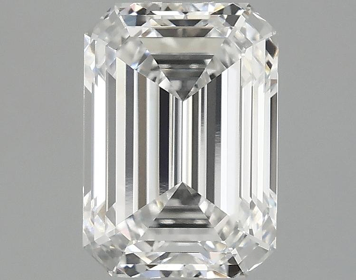 2.1 Carat Emerald Shaped Ideal Cut VS1 IGI Certified Lab Grown Diamond