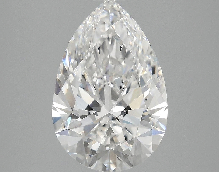 3.05 Carat Pear Shaped Excellent Cut VVS2 IGI Certified Lab Grown Diamond