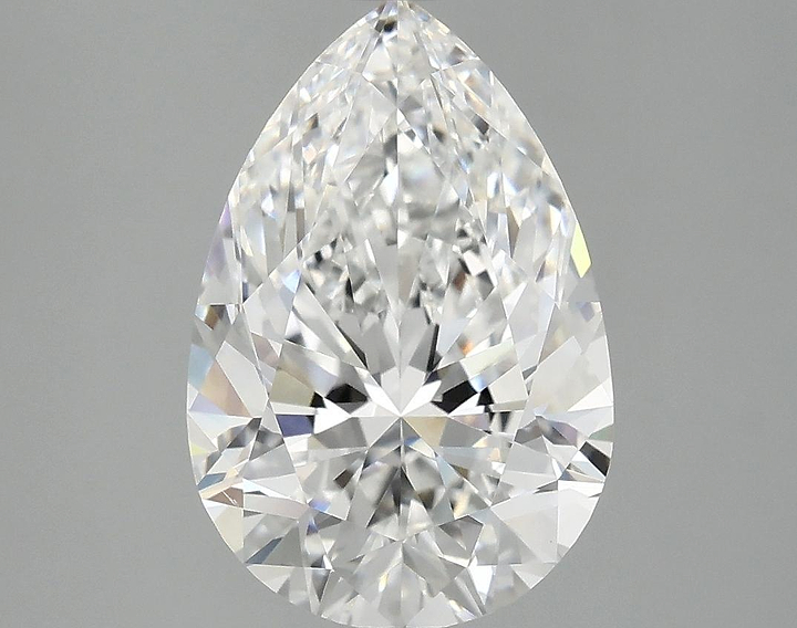 3.79 Carat Pear Shaped Excellent Cut VVS2 IGI Certified Lab Grown Diamond