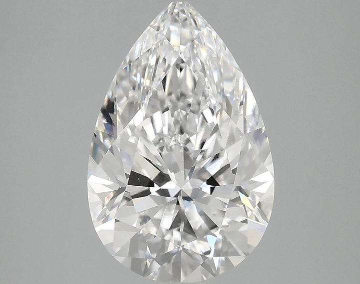 3.08 Carat Pear Shaped Excellent Cut VS1 GSI Certified Lab Grown Diamond