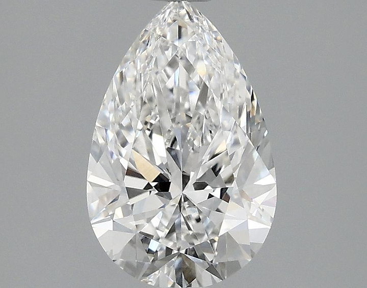 1.57 Carat Pear Shaped Ideal Cut VVS2 IGI Certified Lab Grown Diamond