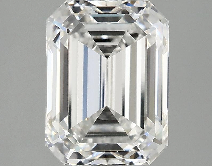 3.03 Carat Emerald Shaped Excellent Cut VVS2 IGI Certified Lab Grown Diamond