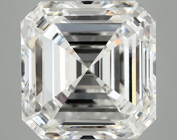 8.41 Carat Asscher Shaped Ideal Cut VVS2 IGI Certified Lab Grown Diamond