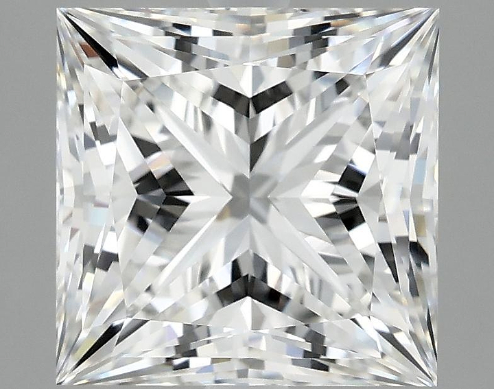 4.26 Carat Princess Shaped Ideal Cut VVS2 IGI Certified Lab Grown Diamond