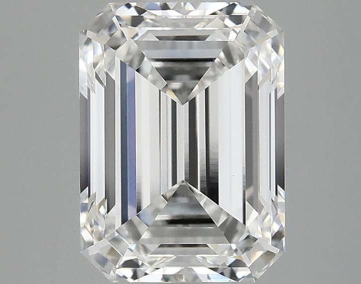 3.08 Carat Emerald Shaped Excellent Cut VVS2 IGI Certified Lab Grown Diamond