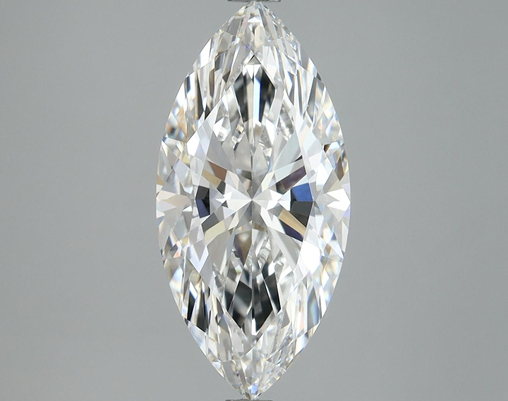 3.08 Carat Marquise Shaped Excellent Cut VVS2 IGI Certified Lab Grown Diamond