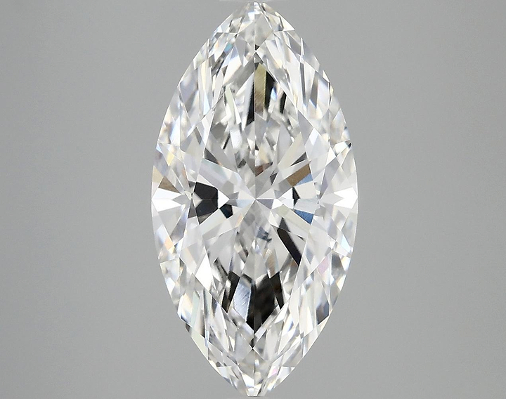 3.07 Carat Marquise Shaped Ideal Cut VVS2 IGI Certified Lab Grown Diamond