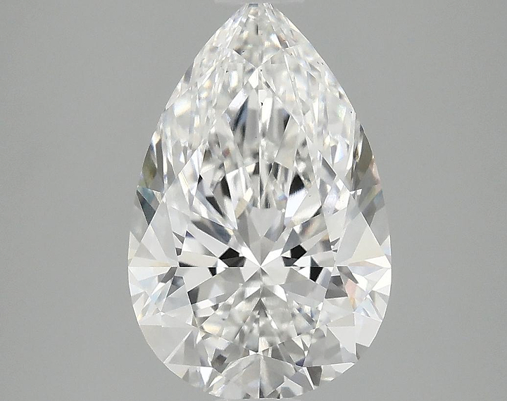 3.09 Carat Pear Shaped Ideal Cut VS1 IGI Certified Lab Grown Diamond