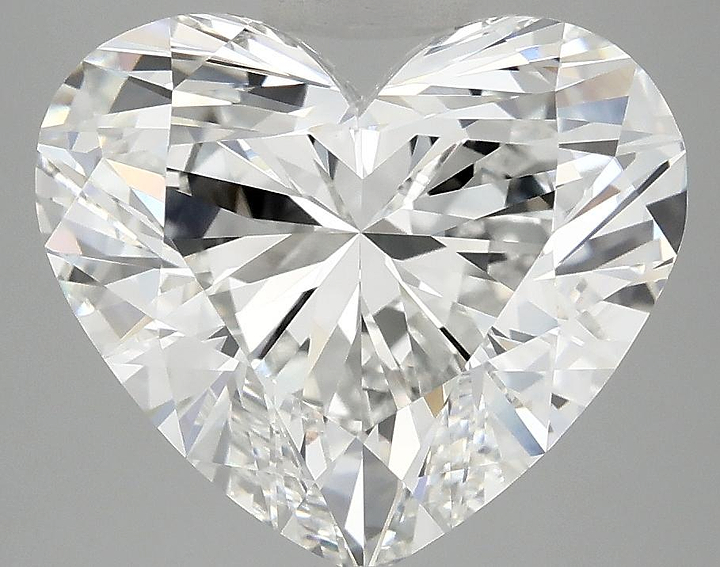 5.05 Carat Heart Shaped Ideal Cut VVS2 IGI Certified Lab Grown Diamond