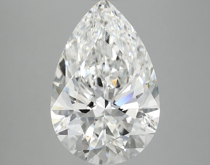 4.85 Carat Pear Shaped Excellent Cut VVS2 IGI Certified Lab Grown Diamond