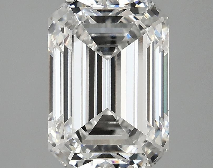 3.03 Carat Emerald Shaped Excellent Cut VVS2 IGI Certified Lab Grown Diamond