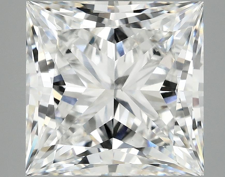 6.04 Carat Princess Shaped Ideal Cut VVS2 IGI Certified Lab Grown Diamond