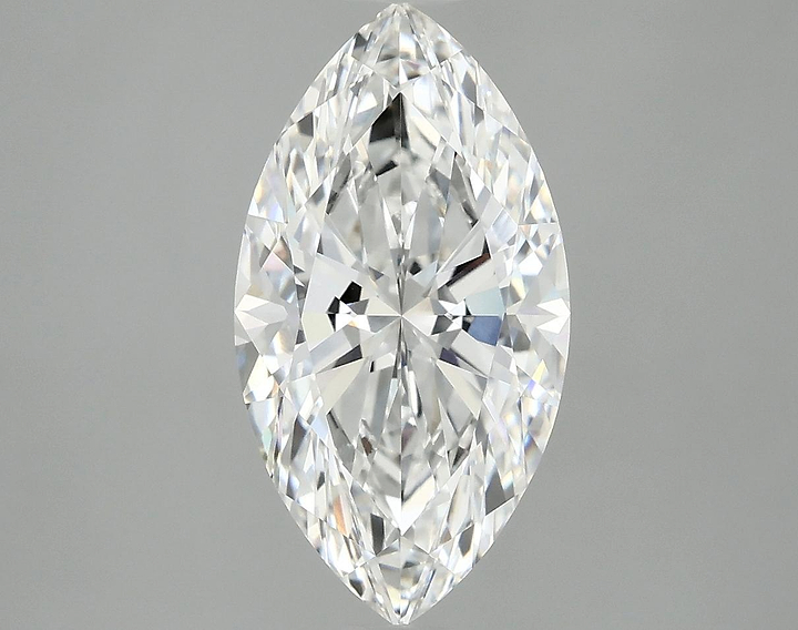 3.04 Carat Marquise Shaped Excellent Cut VVS2 IGI Certified Lab Grown Diamond