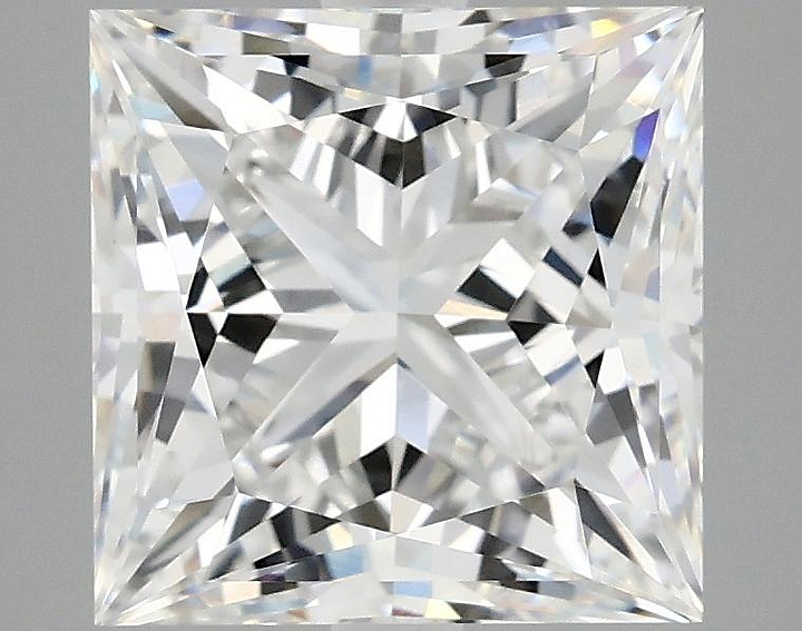 4.16 Carat Princess Shaped Ideal Cut VVS2 IGI Certified Lab Grown Diamond